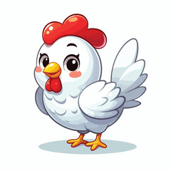 Vector Cartoon Chiken