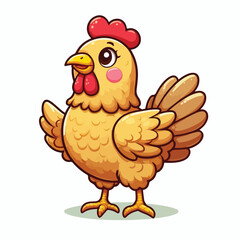 Vector Cartoon Chiken