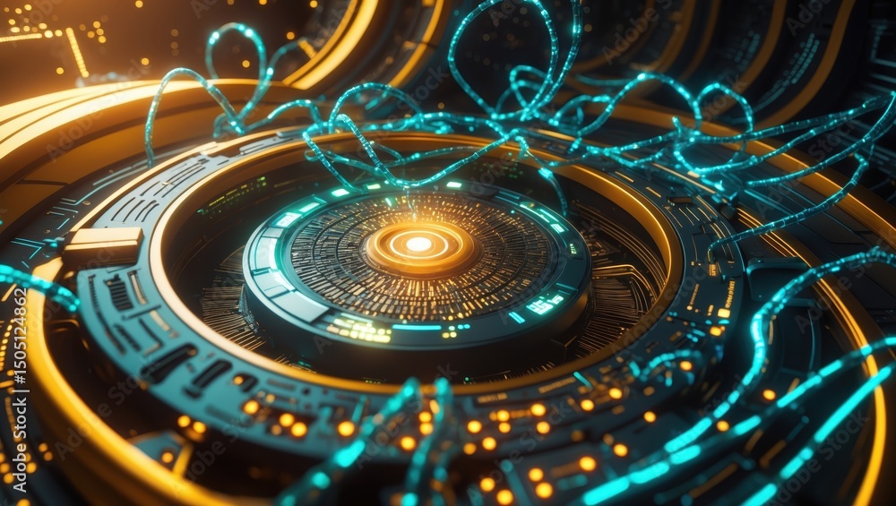 Poster confrontation of artificial intelligence and nanorobot intelligence in a futuristic environment
