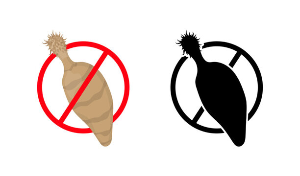 Stop thorny headed worm, acanthocephalan, parasitic infection control, vector illustration