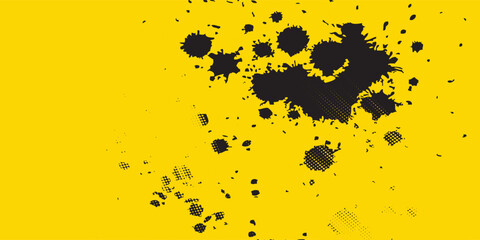 abstract grunge texture and halftone banner design. Dots pop art comics sport style