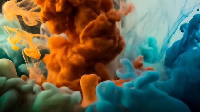 Background animation showing smooth, flowing liquid color patterns blending and swirling together in vibrant hues of blues, purples, and pinks. The movement is continuous and organic, perfect for an e