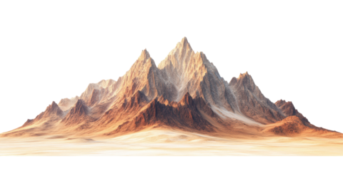 Majestic desert mountain range at sunset (1)