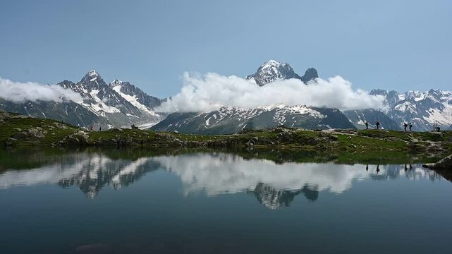 Bergsee bei La flegere bei Chamonix