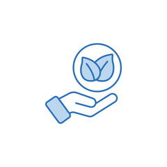 Eco Friendly icon design with white background stock illustration