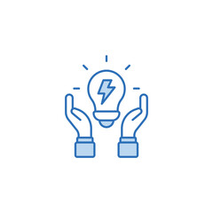Energy Consumptiom icon design with white background stock illustration