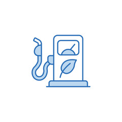 Eco Fuel icon design with white background stock illustration