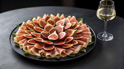 Foodie travel private jet foodie enjoys travel with private jet lifestyle featuring fresh fig and ham platter paired with