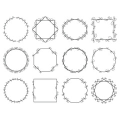 Retro Classical Frame Ornament Antique Decoration Border Abstract