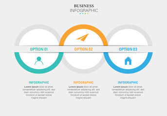 Infographic design template. Creative concept with 3 steps