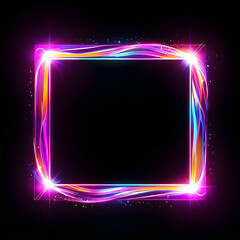 Obraz premium glowing neon frame
