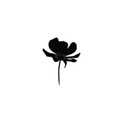 Flower silhouette