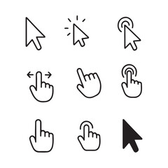  Mouse Click and Cursor Icons Pack