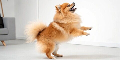 dog on the floor