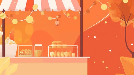 Food Festival Sweet Potato Background: Sweet Potato Aroma Fills the Feast, Spreading a Warm Scroll of the Weaving between Sweet Tenderness and Smoky Flavors