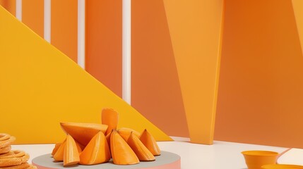Food Festival Sweet Potato Background: Sweet Potato Aroma Fills the Feast, Spreading a Warm Scroll of the Weaving between Sweet Tenderness and Smoky Flavors