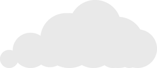 Flat Cloud Cartoon Illustration Element