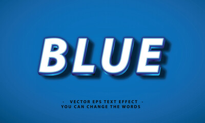 blue text with effect illustration