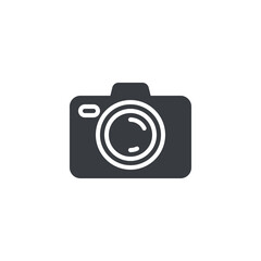 Photo camera vector icon