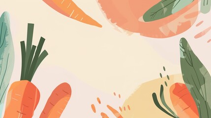 Food Festival Carrot Background: Orange Radiance Illuminates the Feast, Sketching a Dynamic Scroll of the Dance between Crisp Freshness and Creative Cuisine