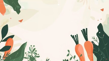 Food Festival Carrot Background: Orange Radiance Illuminates the Feast, Sketching a Dynamic Scroll of the Dance between Crisp Freshness and Creative Cuisine