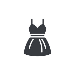 Lightweight dress vector icon