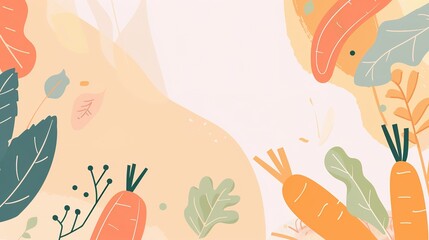 Food Festival Carrot Background: Orange Radiance Illuminates the Feast, Sketching a Dynamic Scroll of the Dance between Crisp Freshness and Creative Cuisine