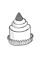 イラスト素材：スイーツ・ショートケーキ