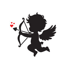 Fototapeta premium cupid with love arrows
