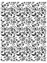 This stunning image showcases an intricate, abstract Indian floral design. Delicate, swirling patterns and vibrant, jewel-toned flowers dance across the canvas, set against a crisp, white background