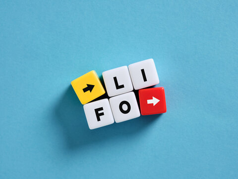 Flipping LIFO to FIFO method changes inventory costs on blue background