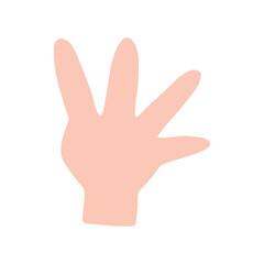 Simple hand variant different gesture.All type of hand emojis, gestures, stickers, emoticons flat vector illustration symbols set, collection. Hands, handshakes, muscle, finger, fist, direction, like,