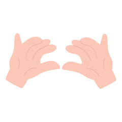Simple hand variant different gesture.All type of hand emojis, gestures, stickers, emoticons flat vector illustration symbols set, collection. Hands, handshakes, muscle, finger, fist, direction, like,
