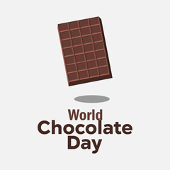 vector graphic of World Chocolate Day ideal for World Chocolate Day celebration
