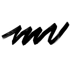 Handrawn marker scribble, abstract brush stroke with texture as isolated png element