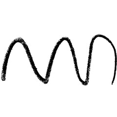 Handrawn crayon doodle, scribble line isolated png, black crayon abstract shape