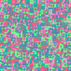 Abstract colorful chaotic random geometric pattern background