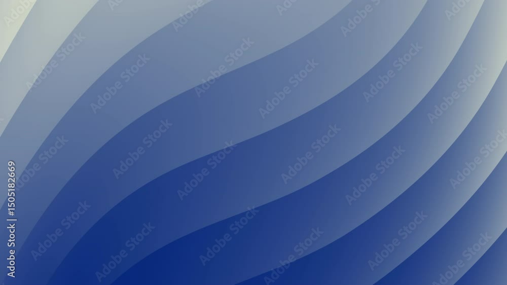 Poster abstract blue gradient waves form a smooth, flowing background with harmonious curves and soft trans