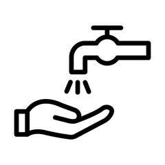 HandWashing line icon