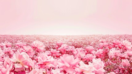 Rose Festival Flower Field Background: A Brocade of Fragrance Spreads across the Wilderness, Painting a Gorgeous Scroll of Thousands of Magnificent Roses Shining with Universal Romance