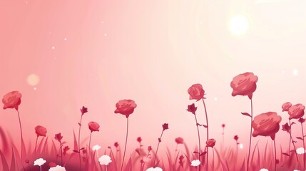 Rose Festival Flower Field Background: A Brocade of Fragrance Spreads across the Wilderness, Painting a Gorgeous Scroll of Thousands of Magnificent Roses Shining with Universal Romance