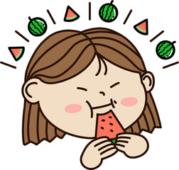 여름을 상징하는 신선한 수박 이미지. 시원하고 상큼한 분위기의 수박 조각, 배경, 패턴 등 다양한 형태로 구성된 과일 디자인