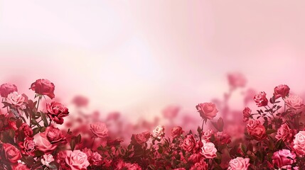 Rose Festival Flower Field Background: A Brocade of Fragrance Spreads across the Wilderness, Painting a Gorgeous Scroll of Thousands of Magnificent Roses Shining with Universal Romance