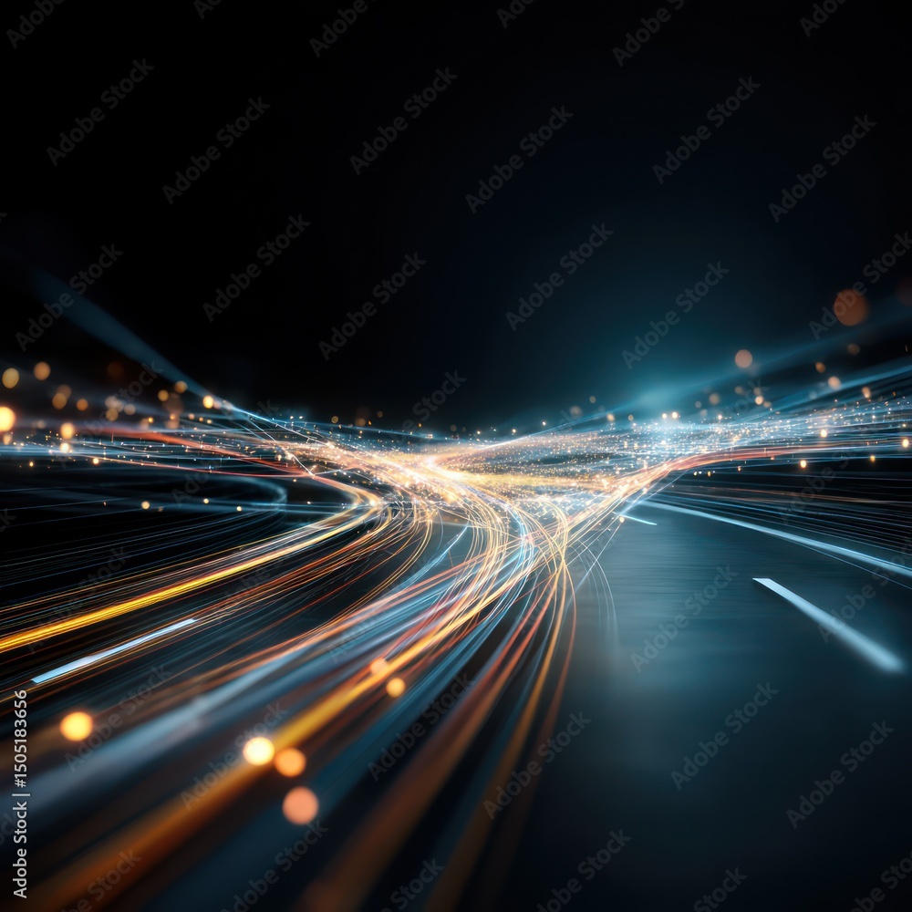 Poster high-speed digital communication network optimized for seamless data transfer and connectivity.