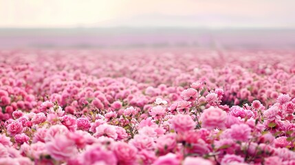 Rose Festival Flower Field Background: A Brocade of Fragrance Spreads across the Wilderness, Painting a Gorgeous Scroll of Thousands of Magnificent Roses Shining with Universal Romance