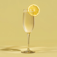champagne with lemon