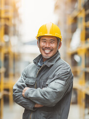 portrait of a smiling engineer