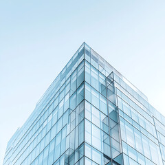 Golden sunset over modern glass high-rise view high resolution picture