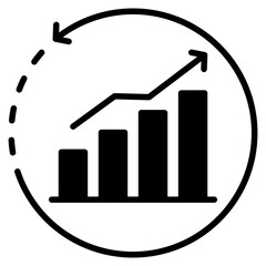 Conversion Rate glyph icon