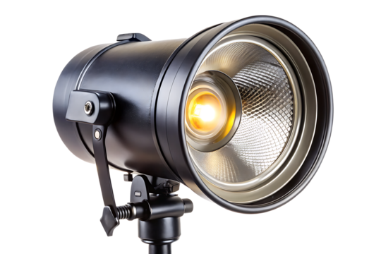 Studio lighting equipment isolated on white background png ai generated isolated on a white background